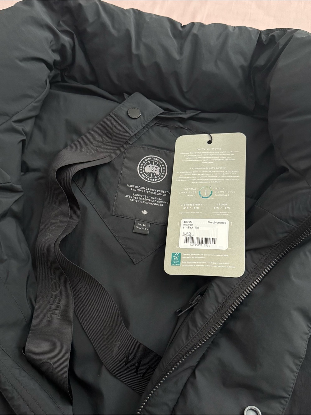 Canada Goose Men’s Wilu Vest XL - Picture 6 of 9